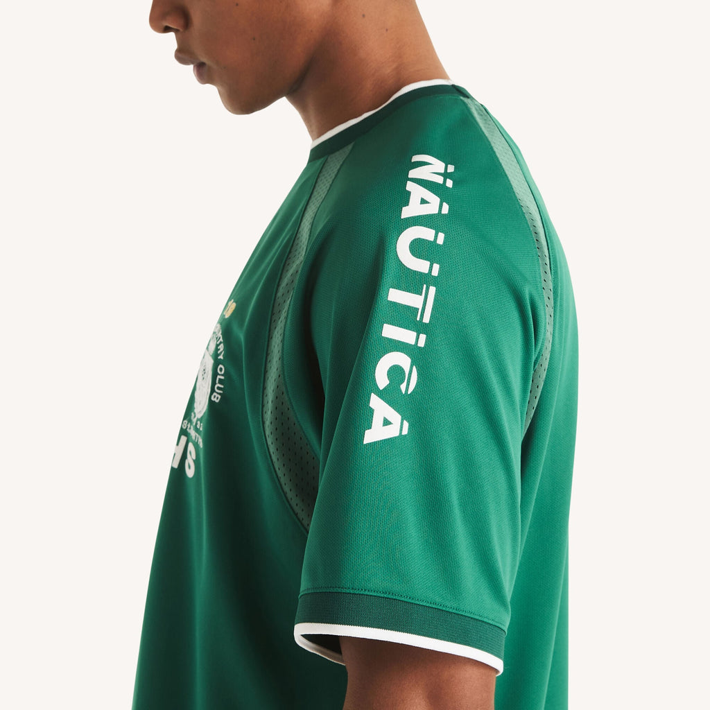 Nautica Mens Soccer Crewneck Performance T-Shirt