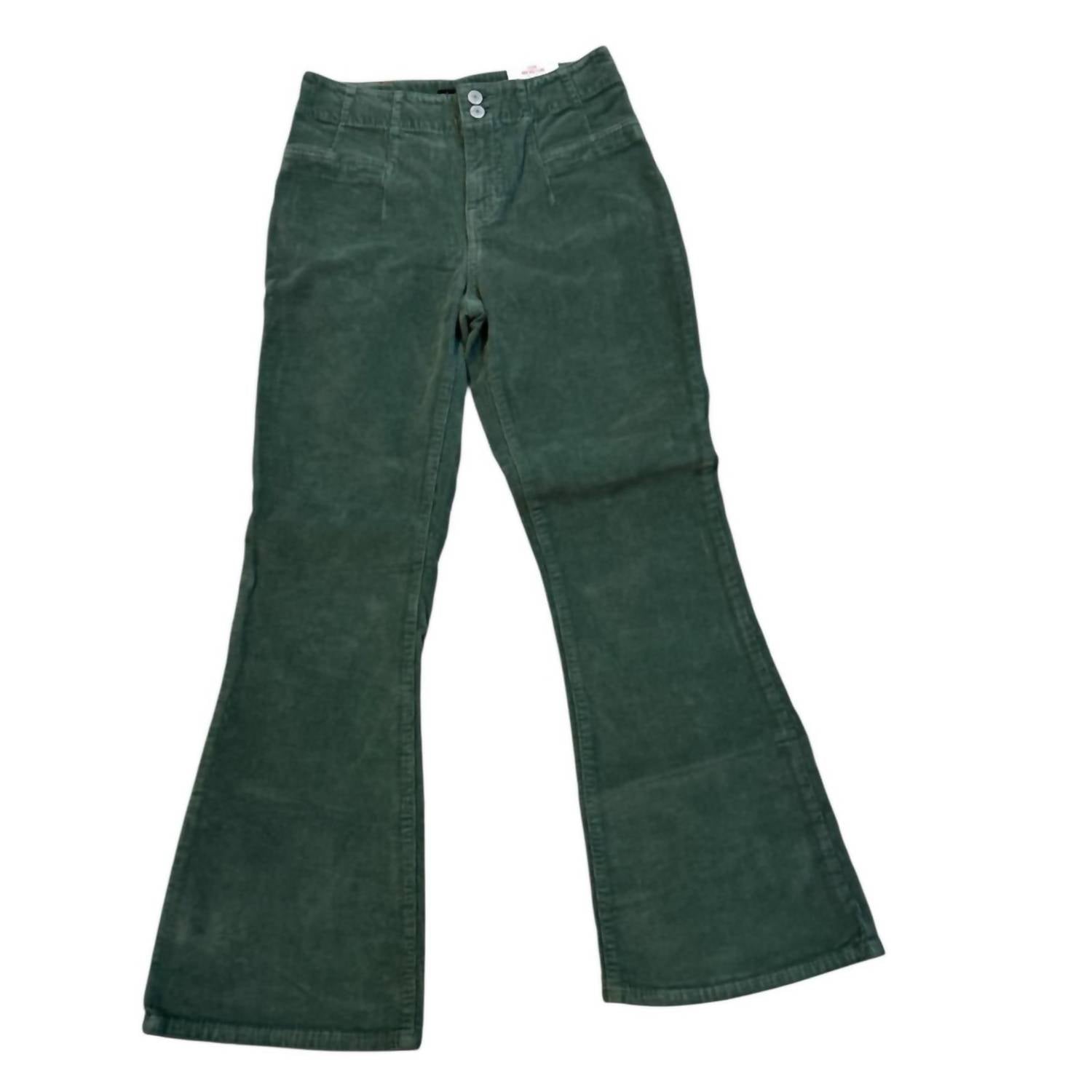 Women's Fairytale Corduroy Flare Pants In Green