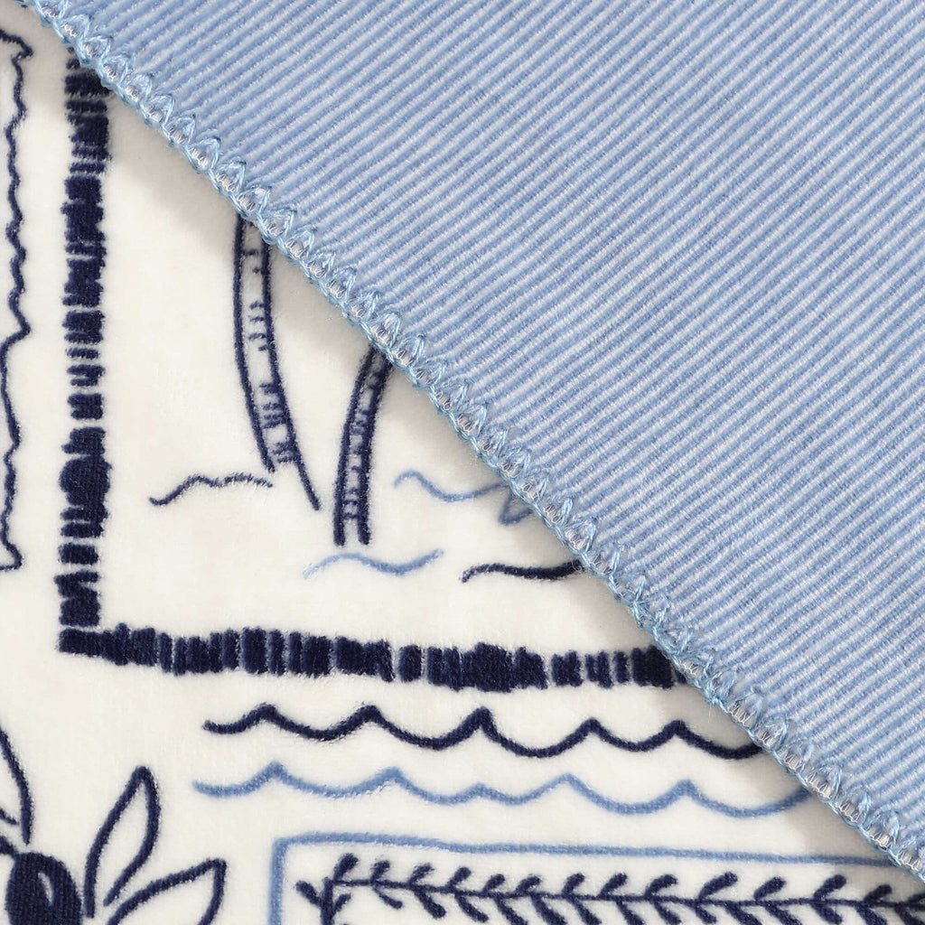 Nautica Beach Collage 50" X 70" Throw Blanket