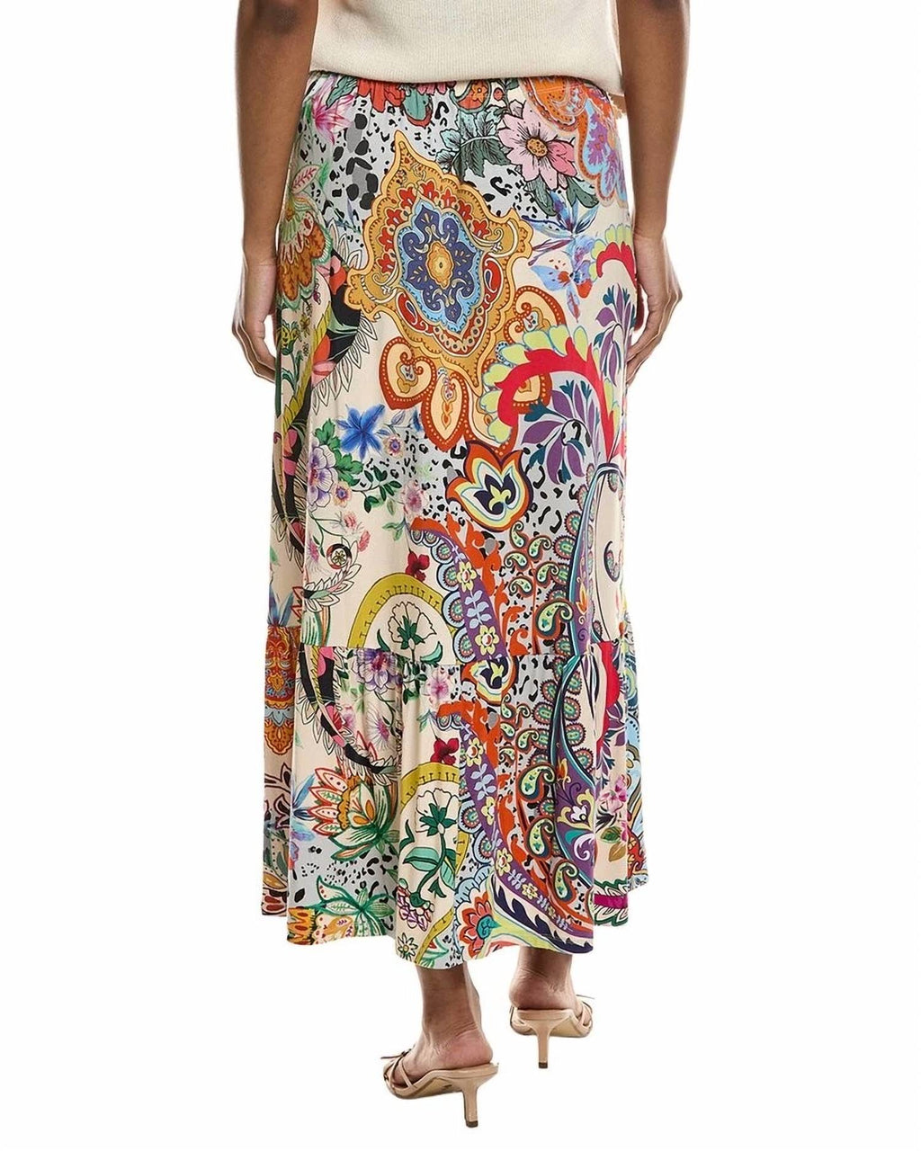 Janie Favorite Single Tiered Skirt In Amanda Amazing