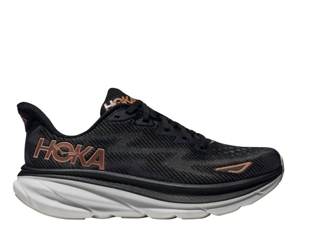 Women's Clifton 9 Running Shoe In Black/rose Gold