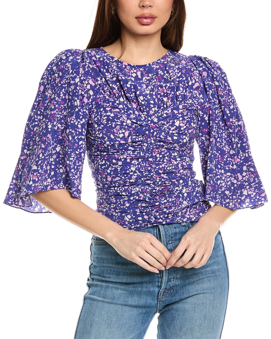 Isabel Marant E'toile Lidiane Silk-Blend Blouse