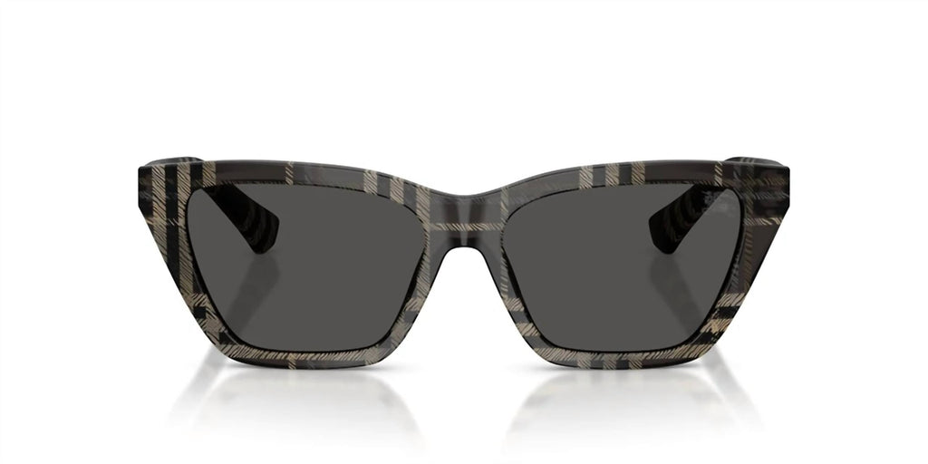 Women's Square Sunglasses In Grey Check