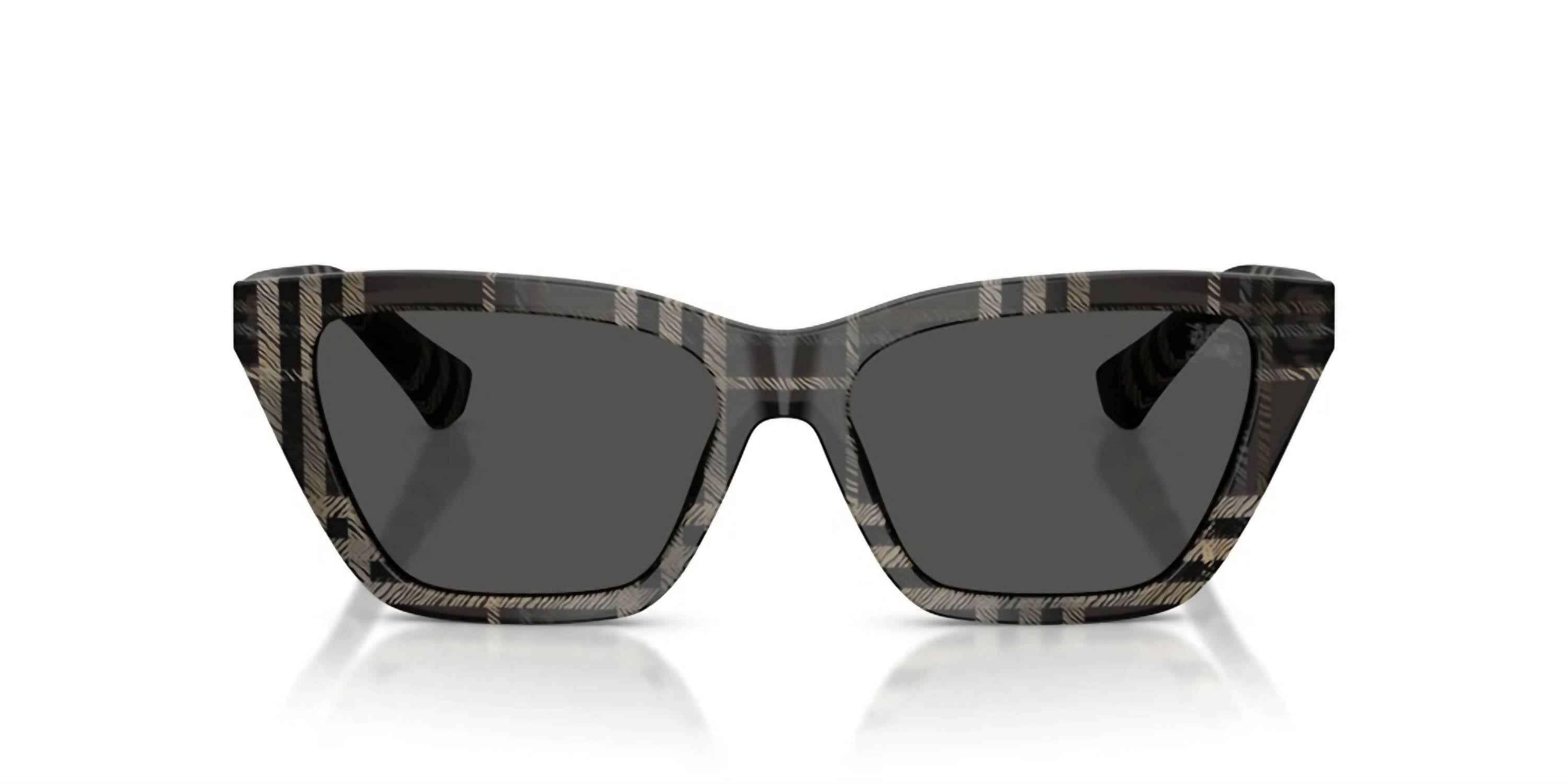 Women's Square Sunglasses In Grey Check