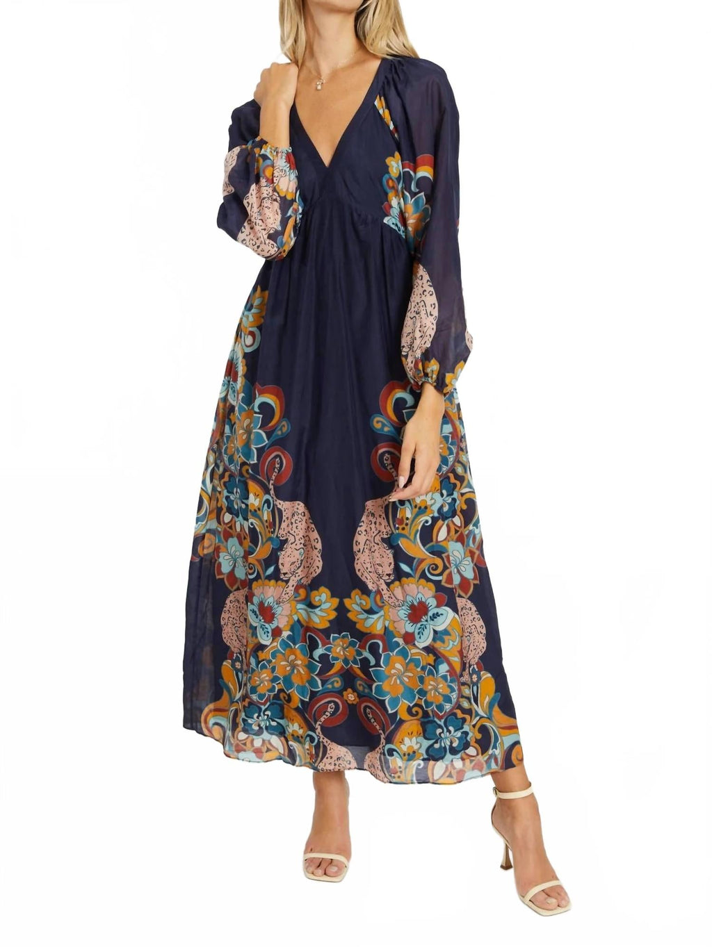 Mindy Maxi Dress In Cosmic Cheetah