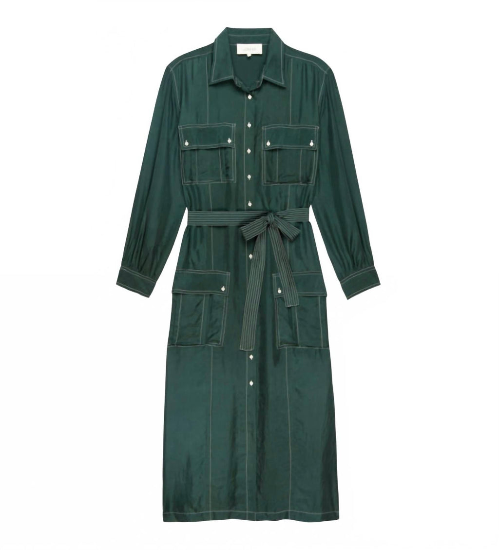 Women's The Cargo Dress In Deep Green