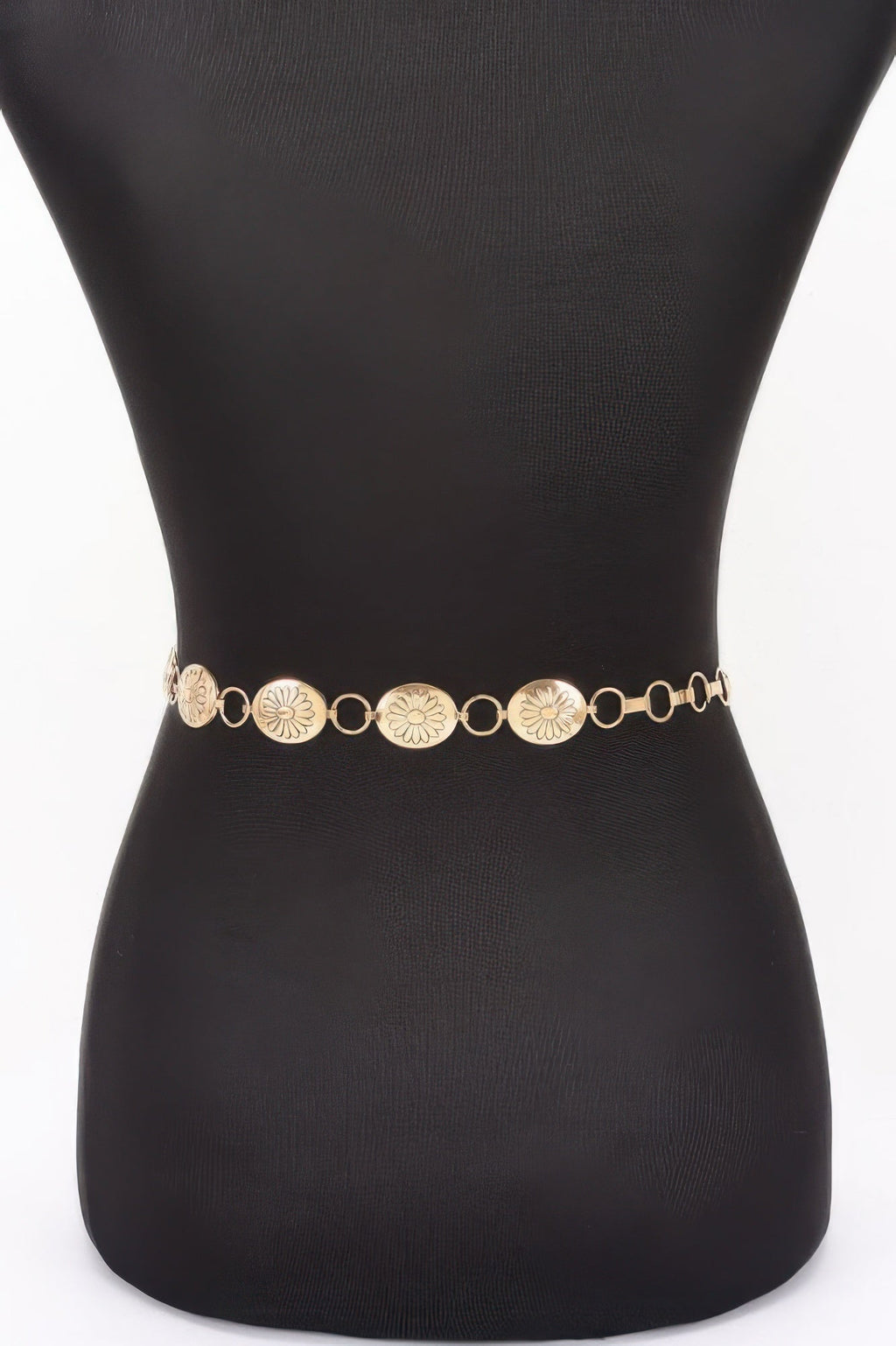 Floral Disc Chain Belt