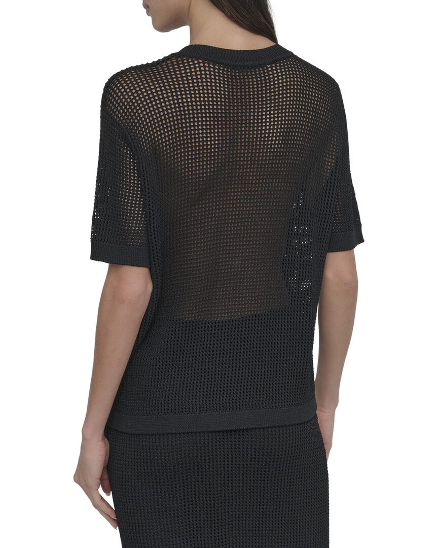 DKNY Crochet Pocket Top