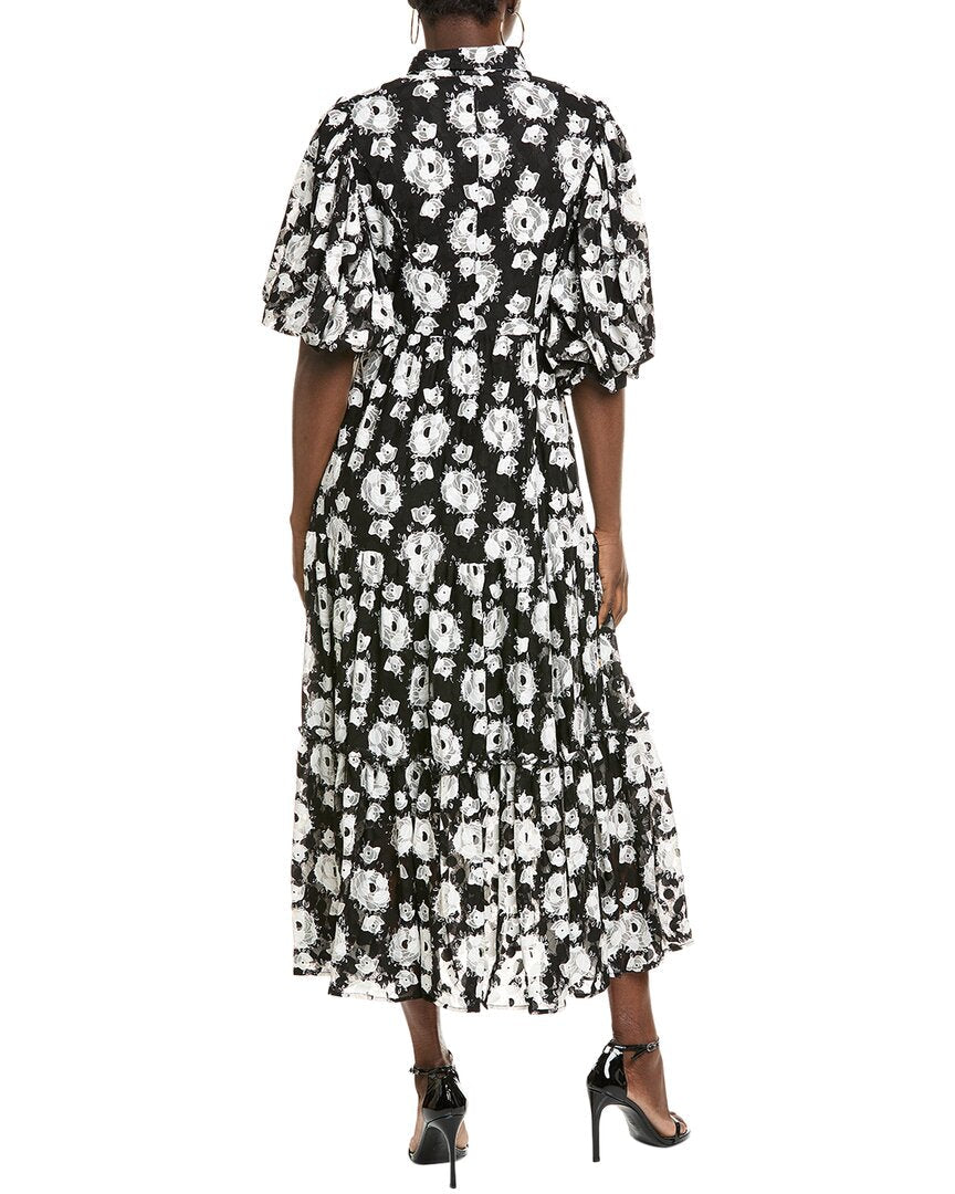 Gracia Puff Sleeve A-Line Maxi Dress