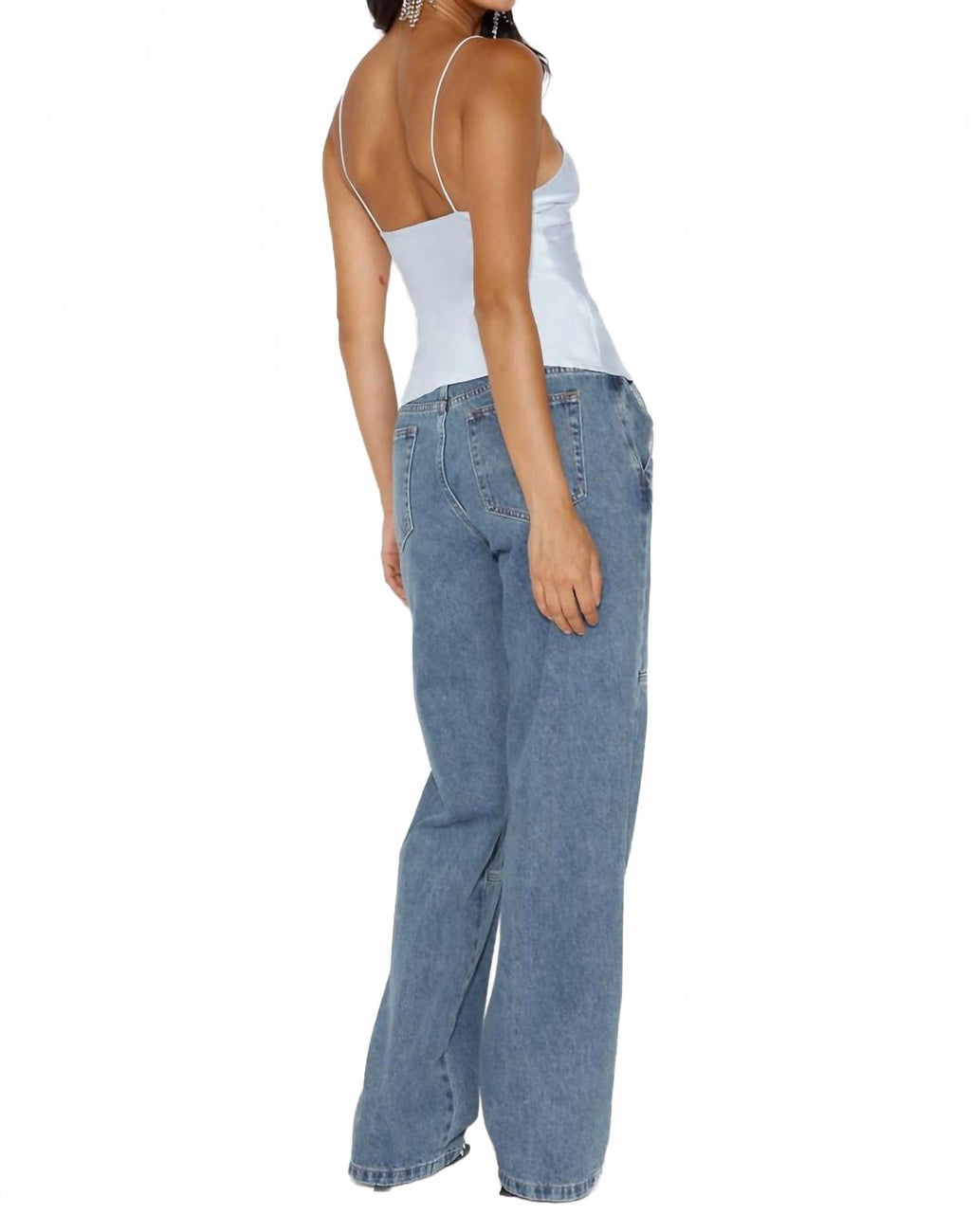Mariah Cami Top In Pale Blue