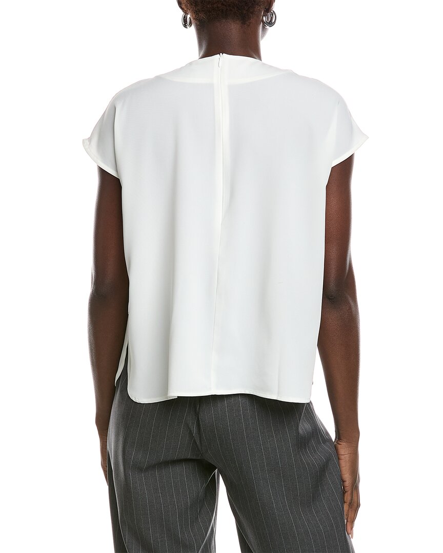 Gracia Pearl Embellished Neck Top