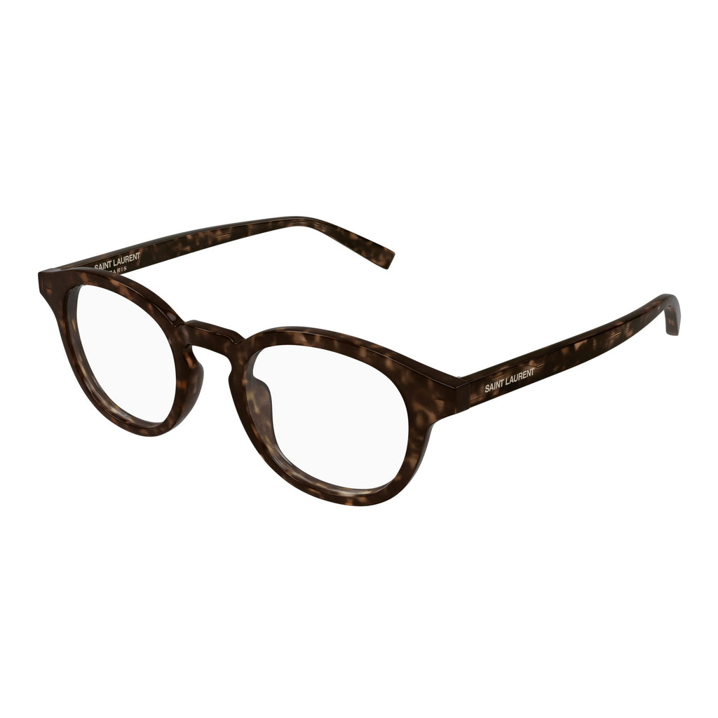 Rounded Tortoiseshell Eyeglasses With Keyhole Bridge