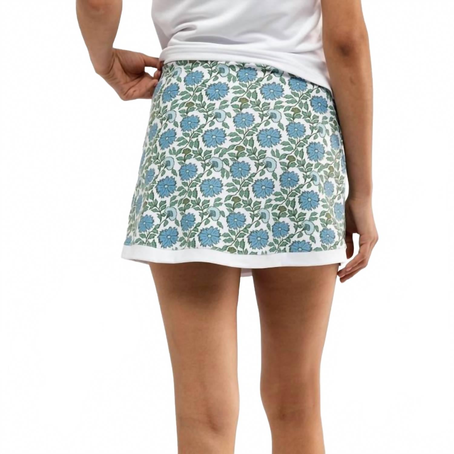Birdie Skort In Sea Salt Floral