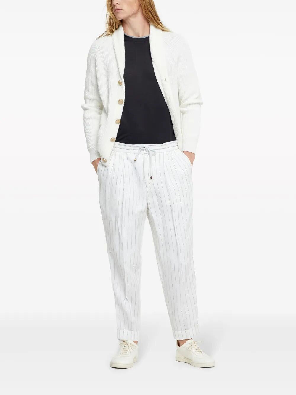 Brunello Cucinelli Men T-Shirt With Faux-Layering