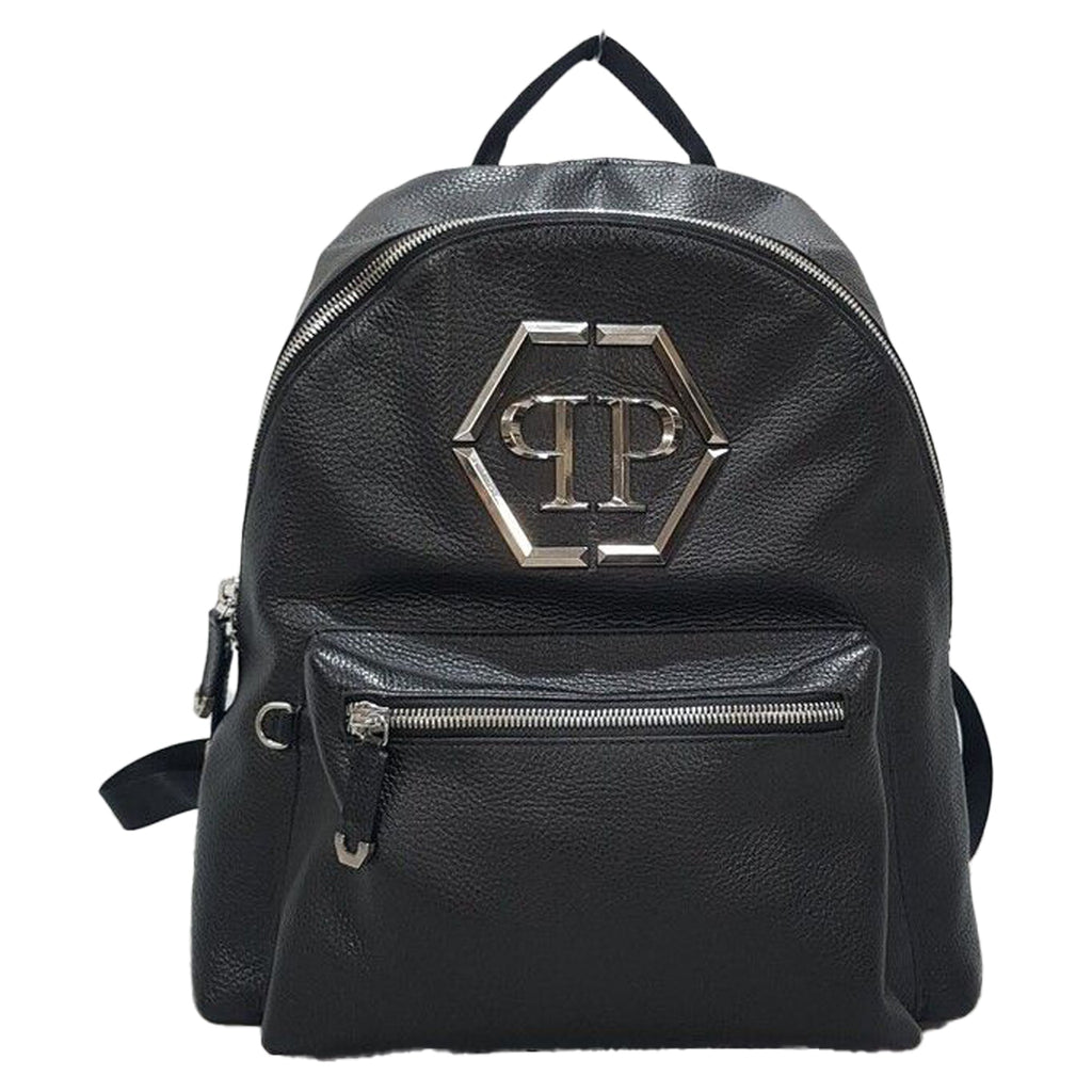 Black Leather Backpack