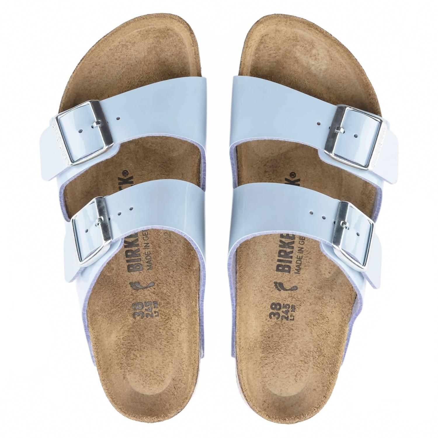 Women's Arizona Sandal In Patent Dove Blue