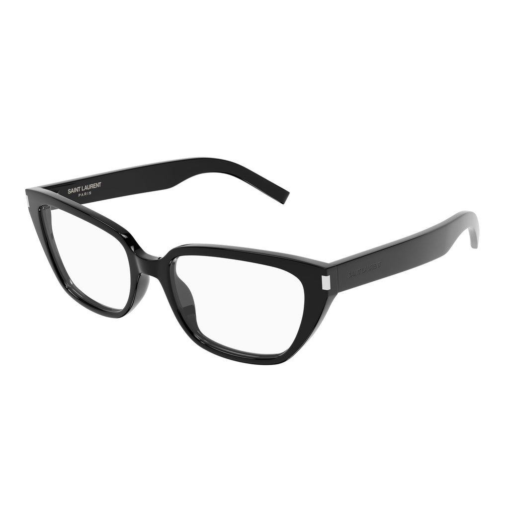 Rectangular Frame Eyeglasses With Subtle Silver Accents