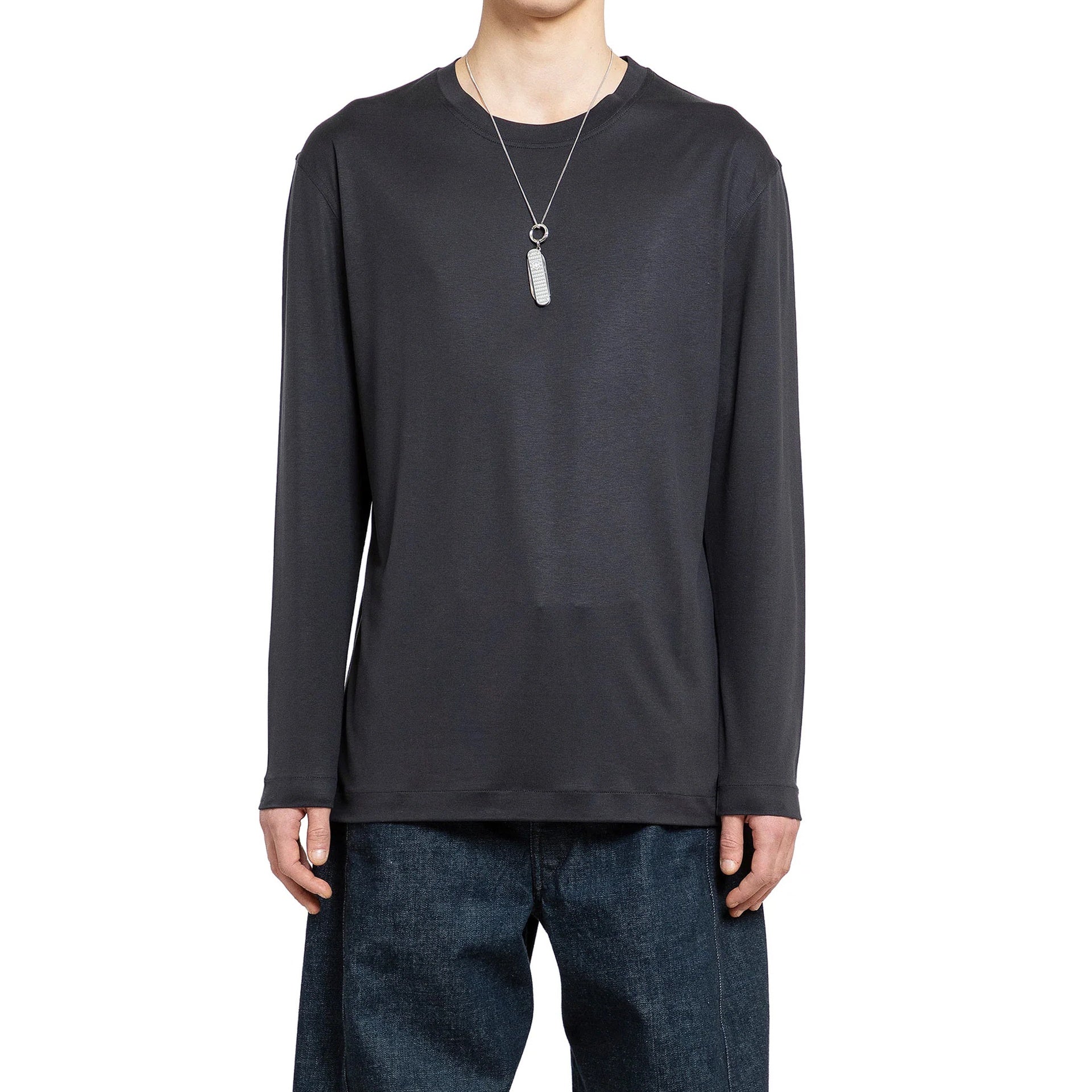 Lemaire Long Sleeve Silk T-Shirt Men