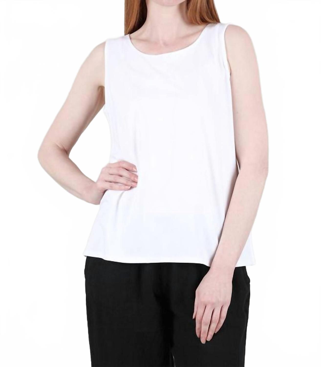 Core Travel Tank Top In White