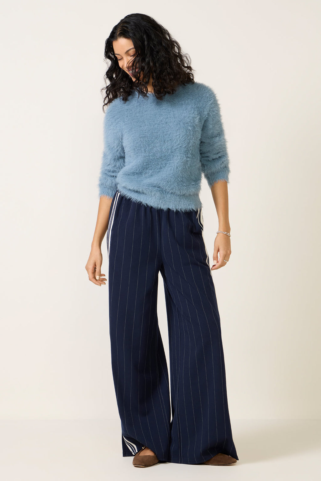 Women's Penny Fuzzy Crew Sweater Top