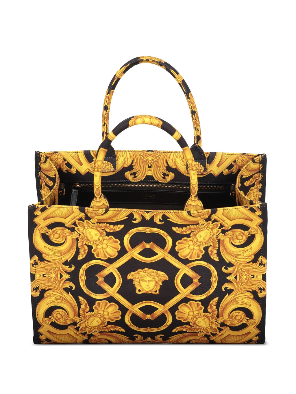 Versace Medusa Barocco Canvas Tote Bag