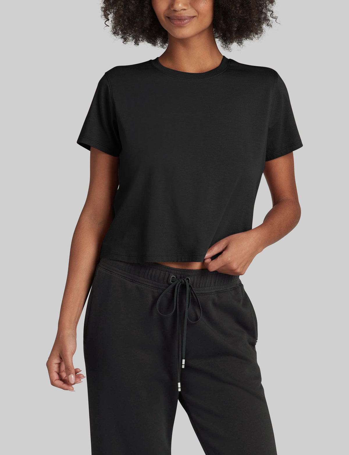 Women's Second Skin Not-Too-Cropped Crew Neck T-Shirt