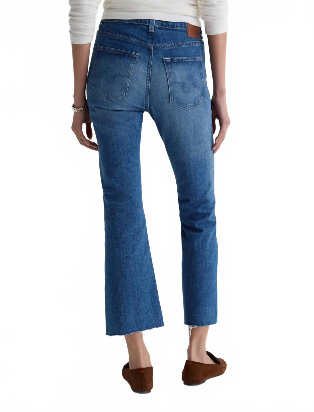 Farrah Mid Rise Boot Crop Jeans In Owens Valley