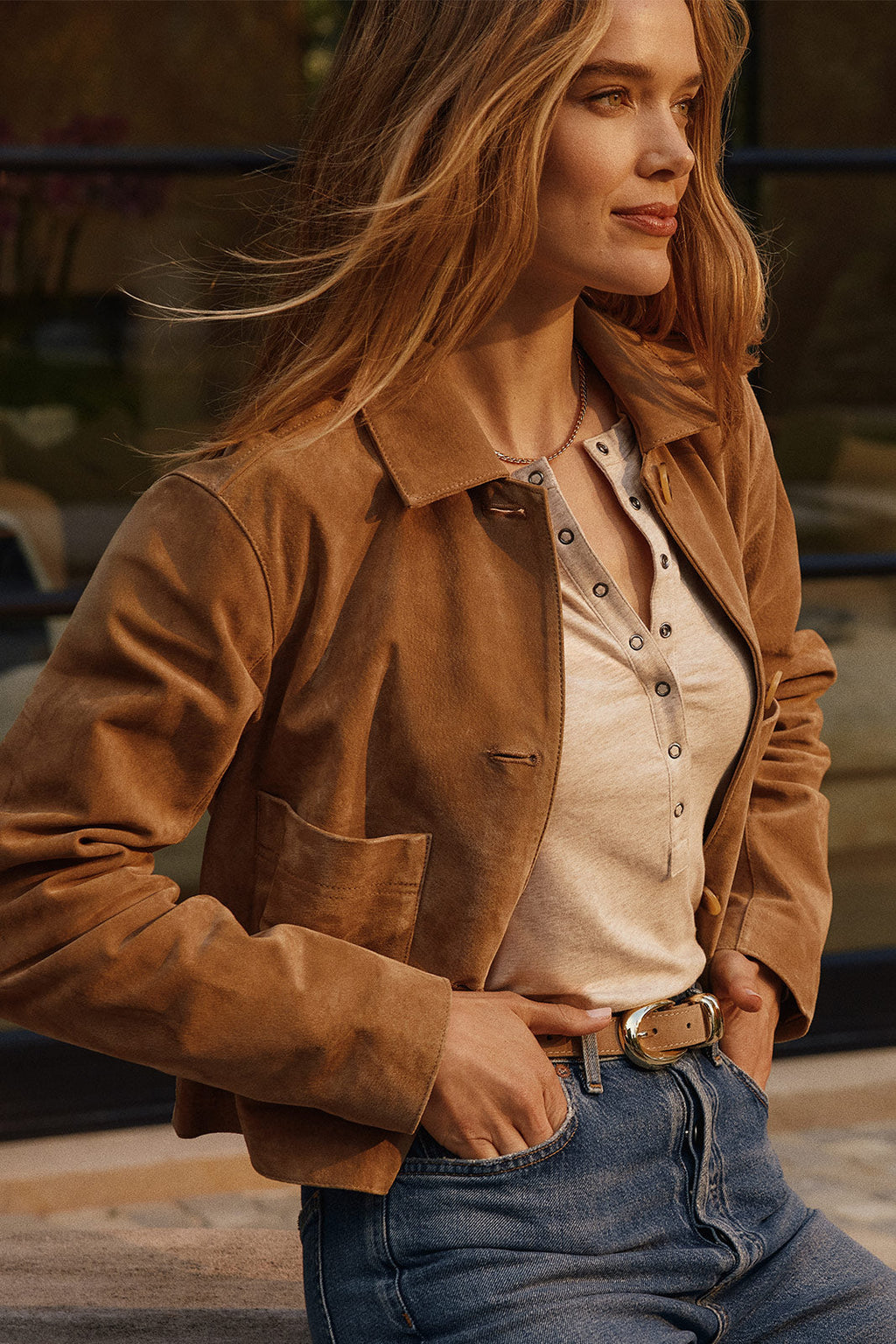 Women's Spencer Suede Belt