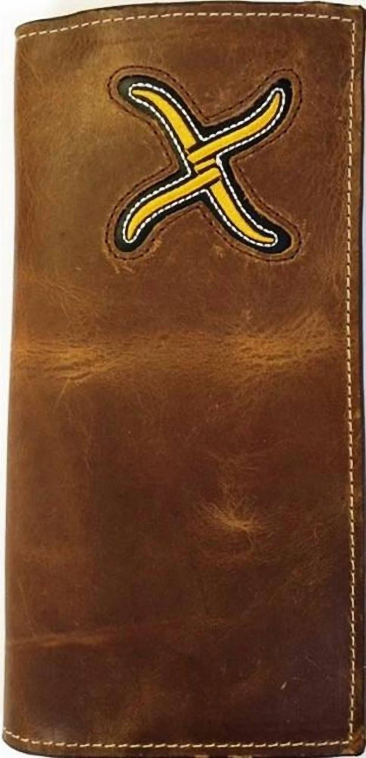 Men's Rodeo Wallet In Brown/gold
