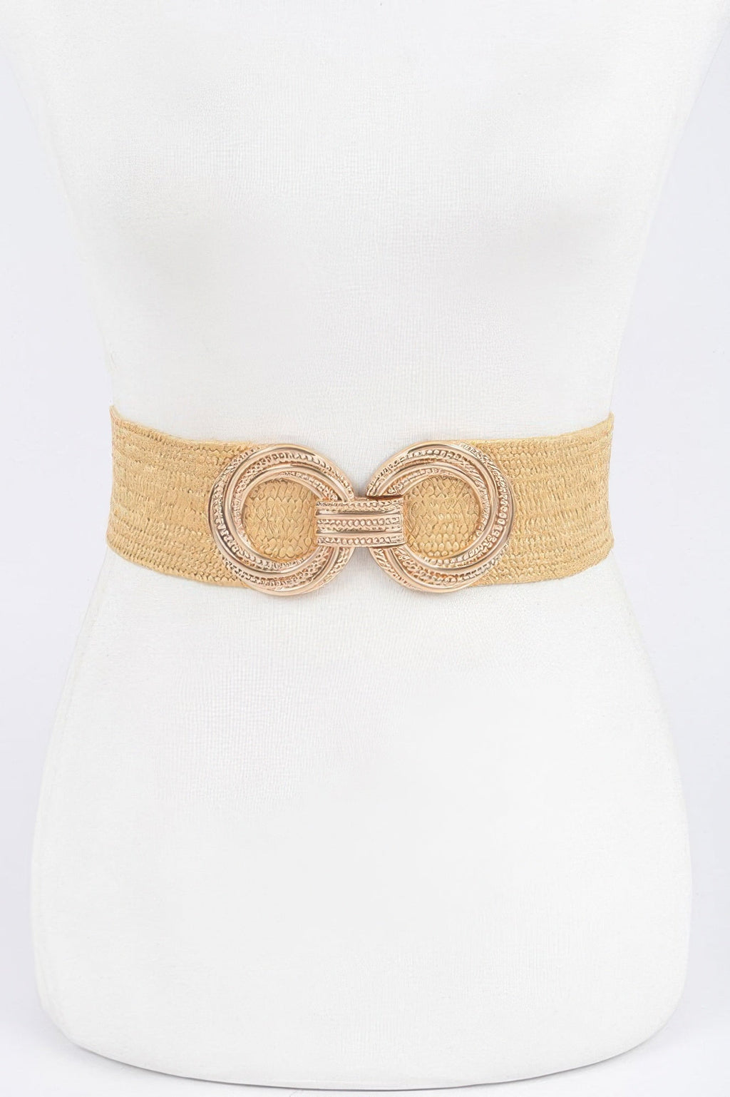 Metal Buckle Stretch Waist Belt
