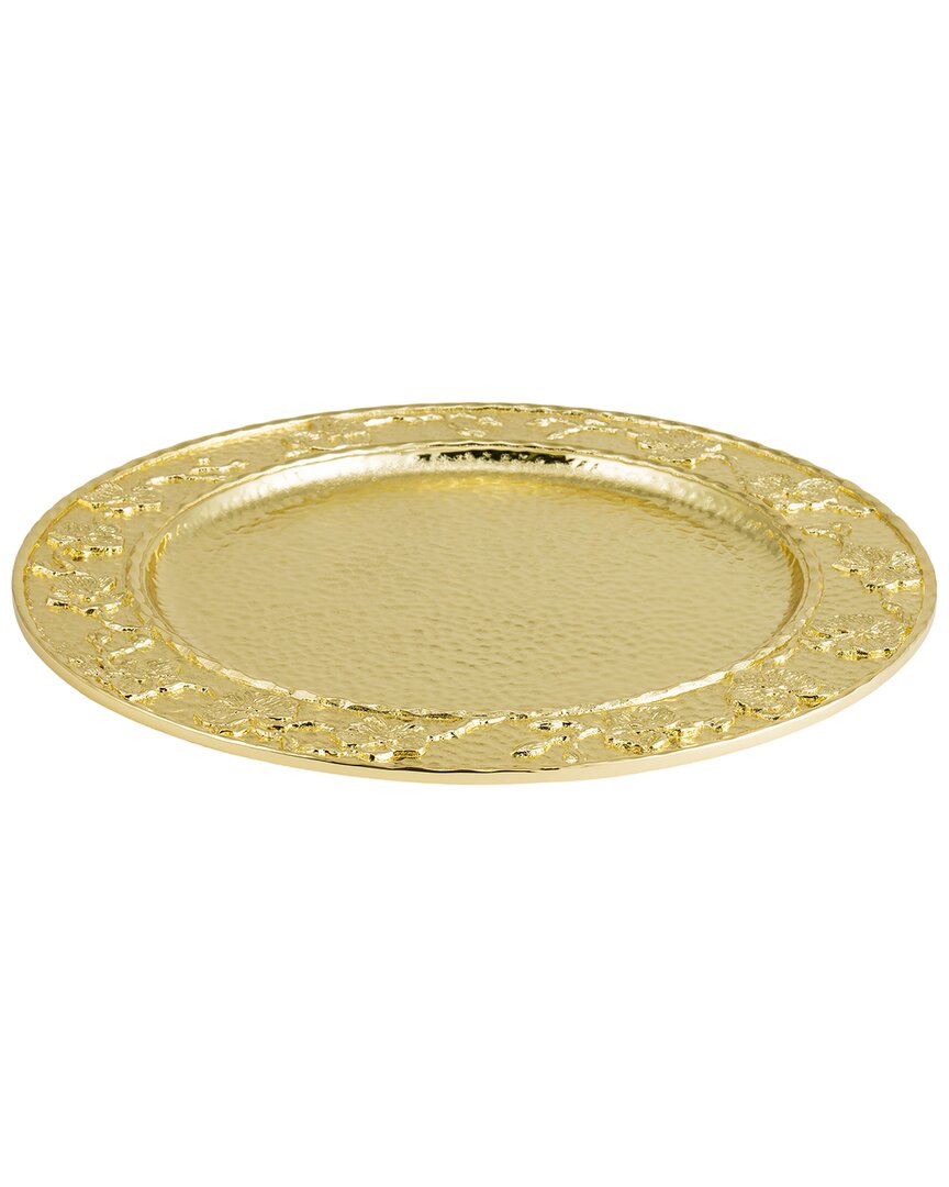 Michael Aram Gold Orchid Plate