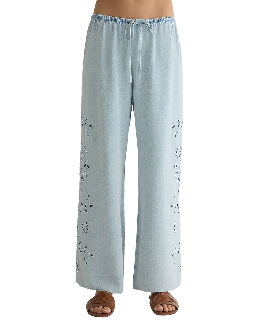 Bella Dahl Side Embroidered Beach Pant