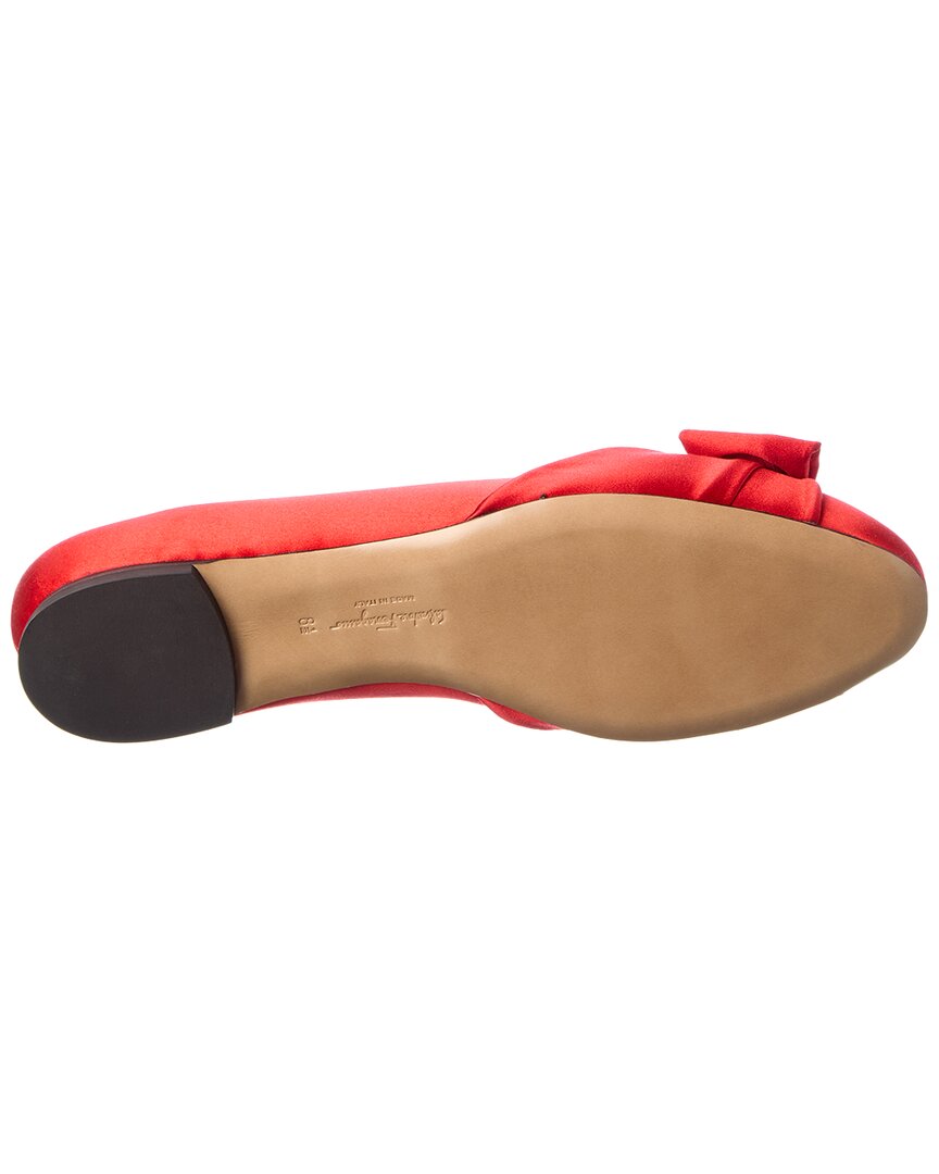 Ferragamo Varina Satin Flat