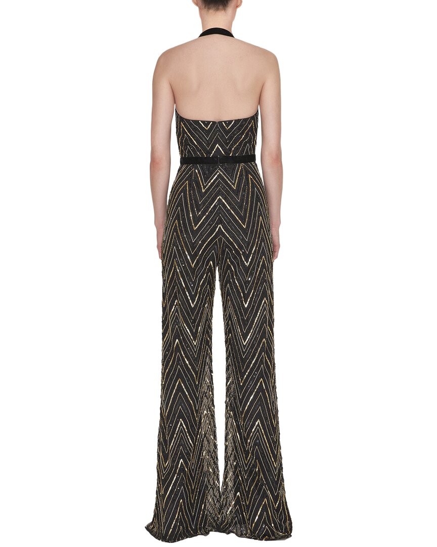 Reem Acra Beaded Jumpsuit