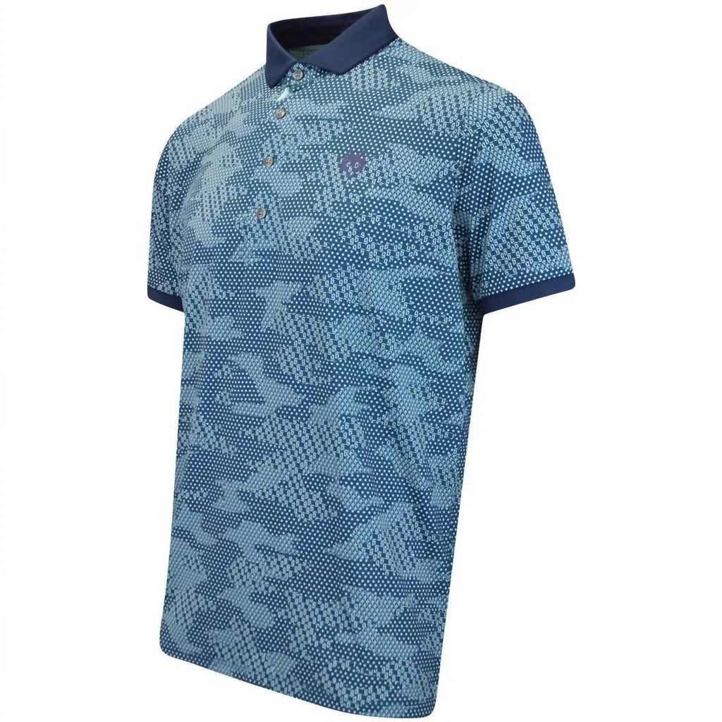 Men's Icon Camo Polo In Aegean
