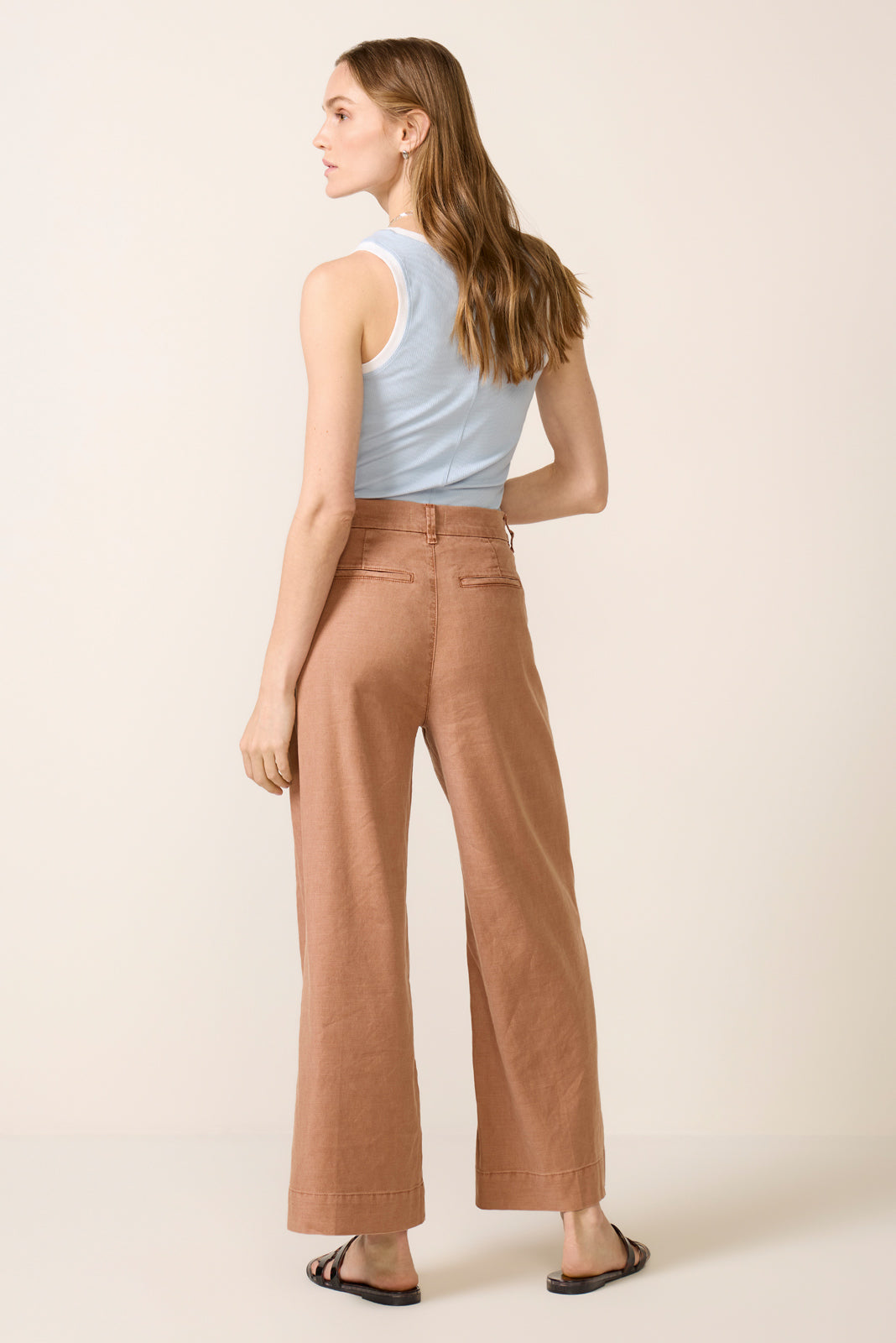 Women's Joelle Stretch Linen Crop Pants