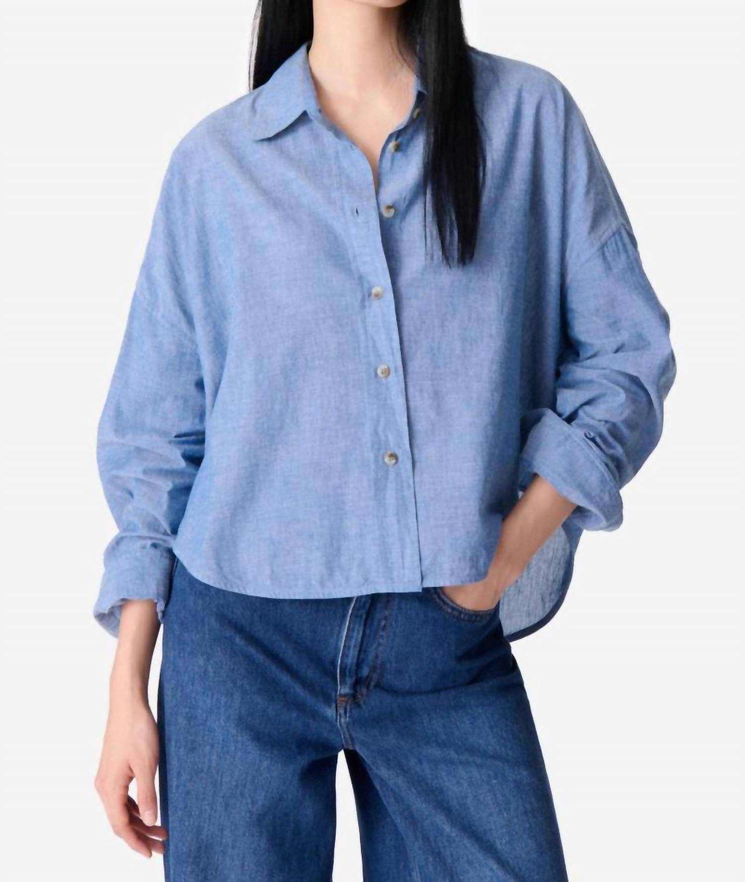 Brad Oversized Shirt In Chambray