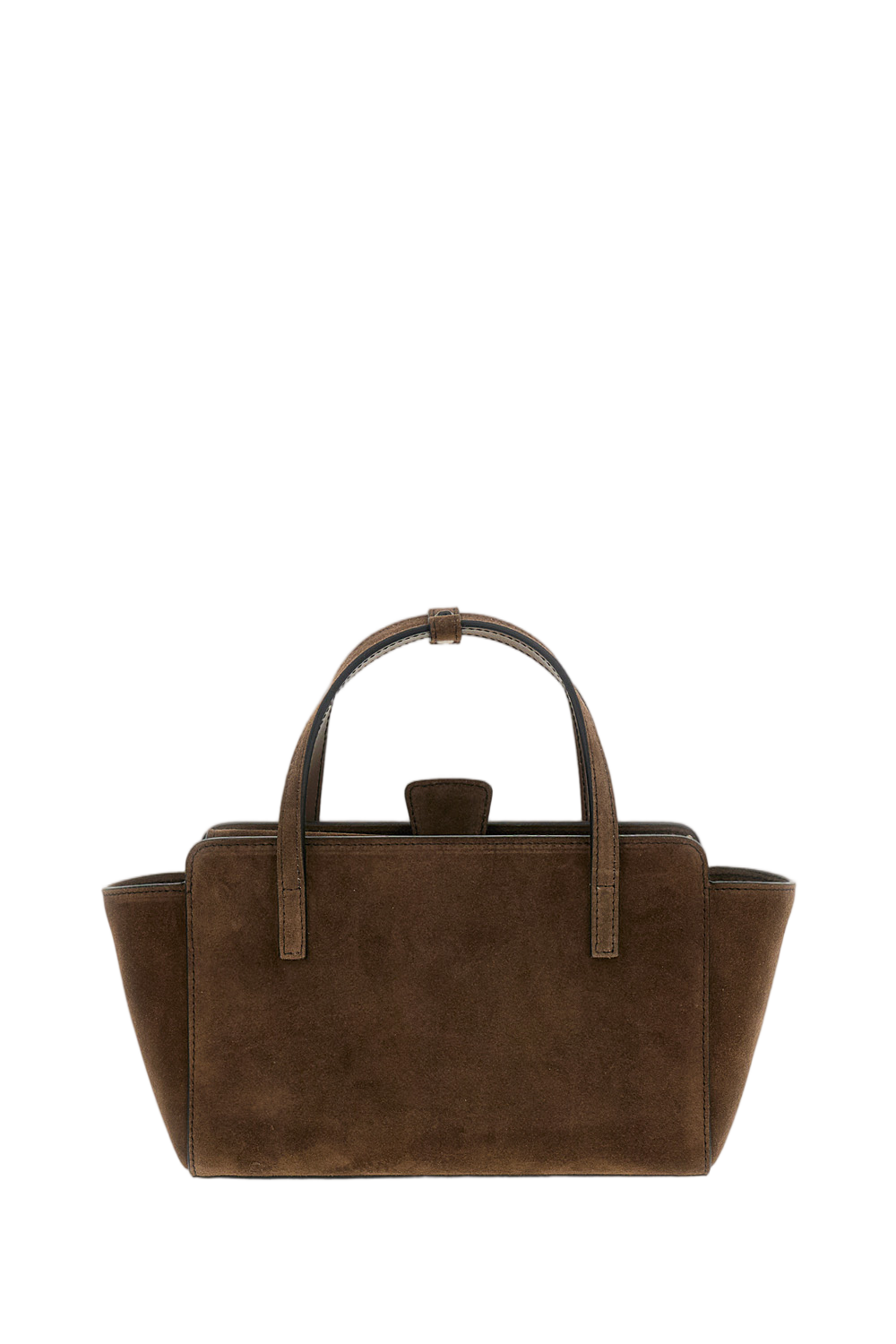 Brown Flap S Suede Crossbody Bag