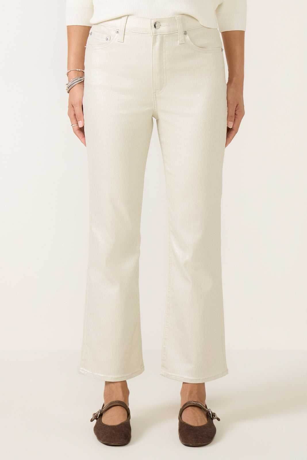 Women's Lennon Cropped Bootcut Coated Jean