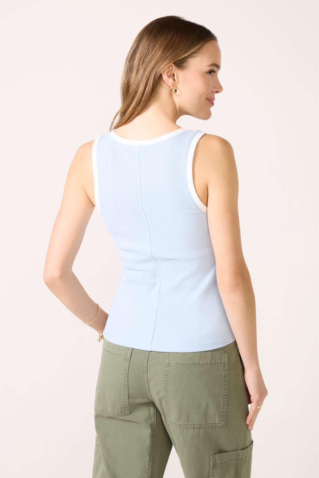 Women's Sirena Colorblocked Rib Tank Top
