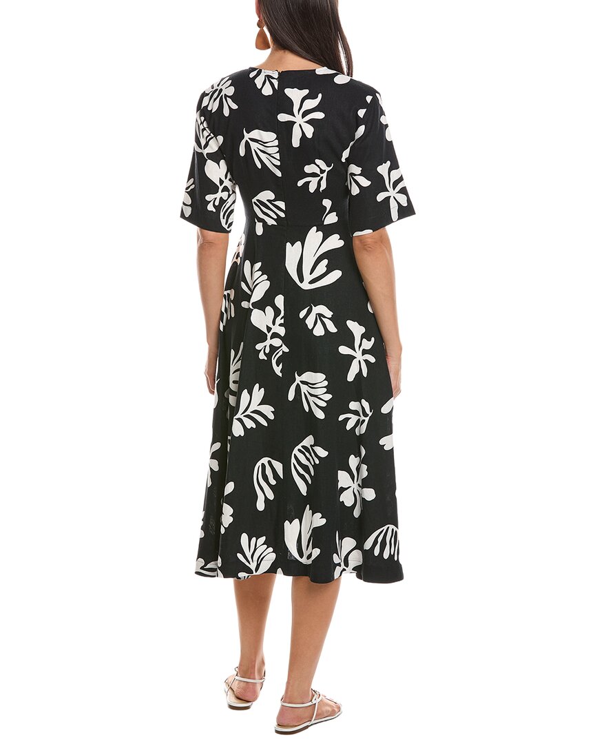 Marella Molise Linen-Blend Midi Dress