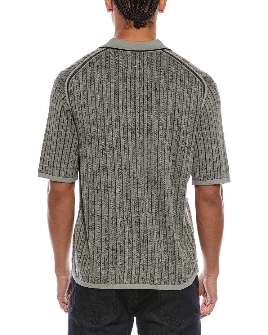 rag & bone Harvey Garment Dyed Polo Shirt