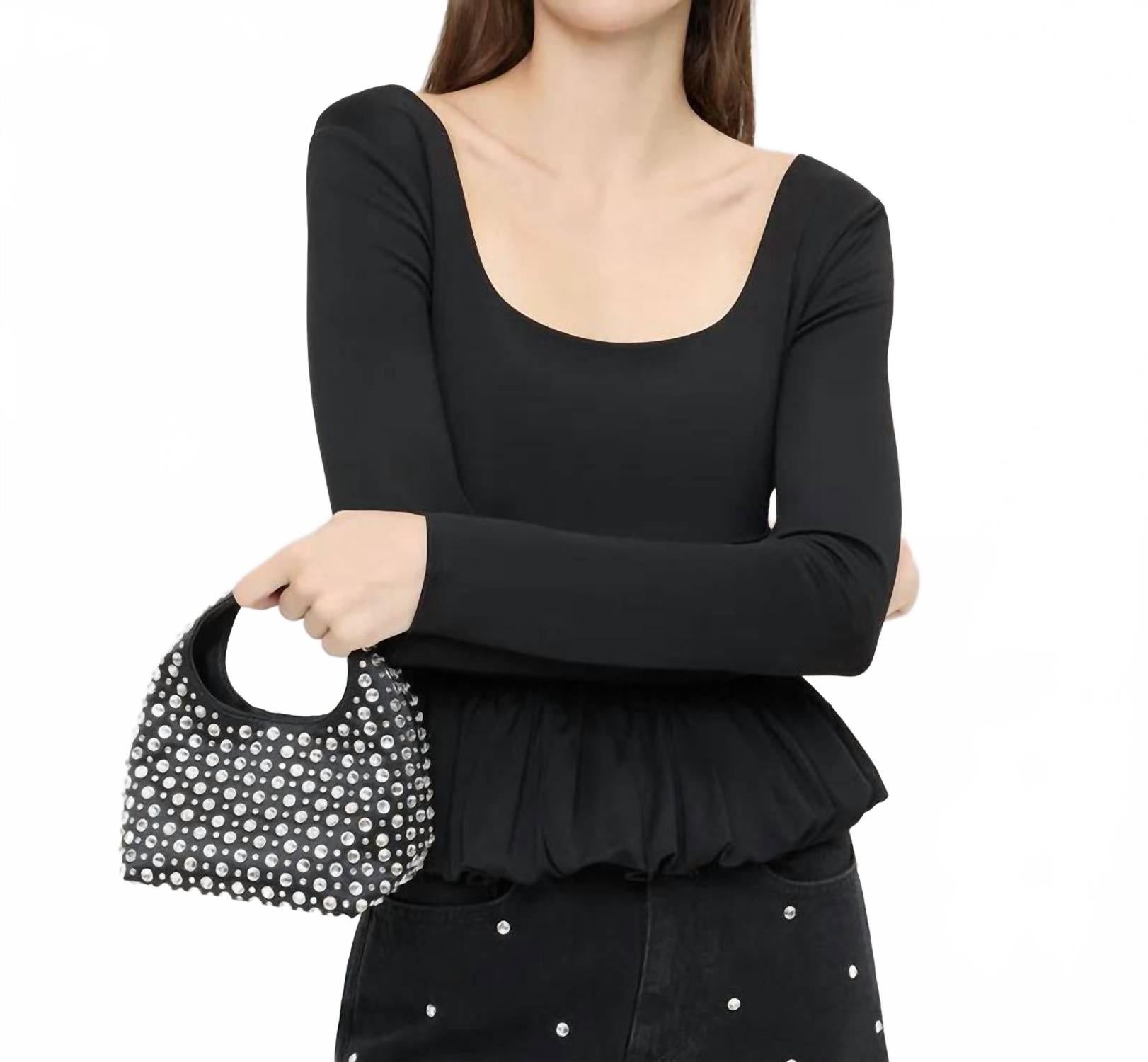 Women's Kenzie Crystal Mini Bag In Black