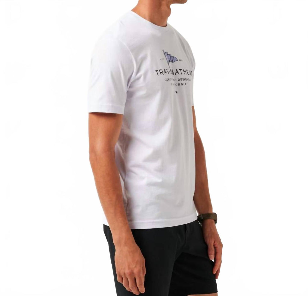 Worth A Shot Short Sleeve Tee In White