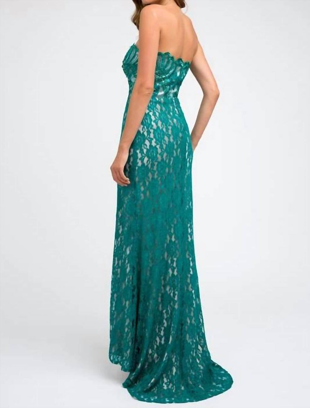 Ariel Dress In Emerald Green