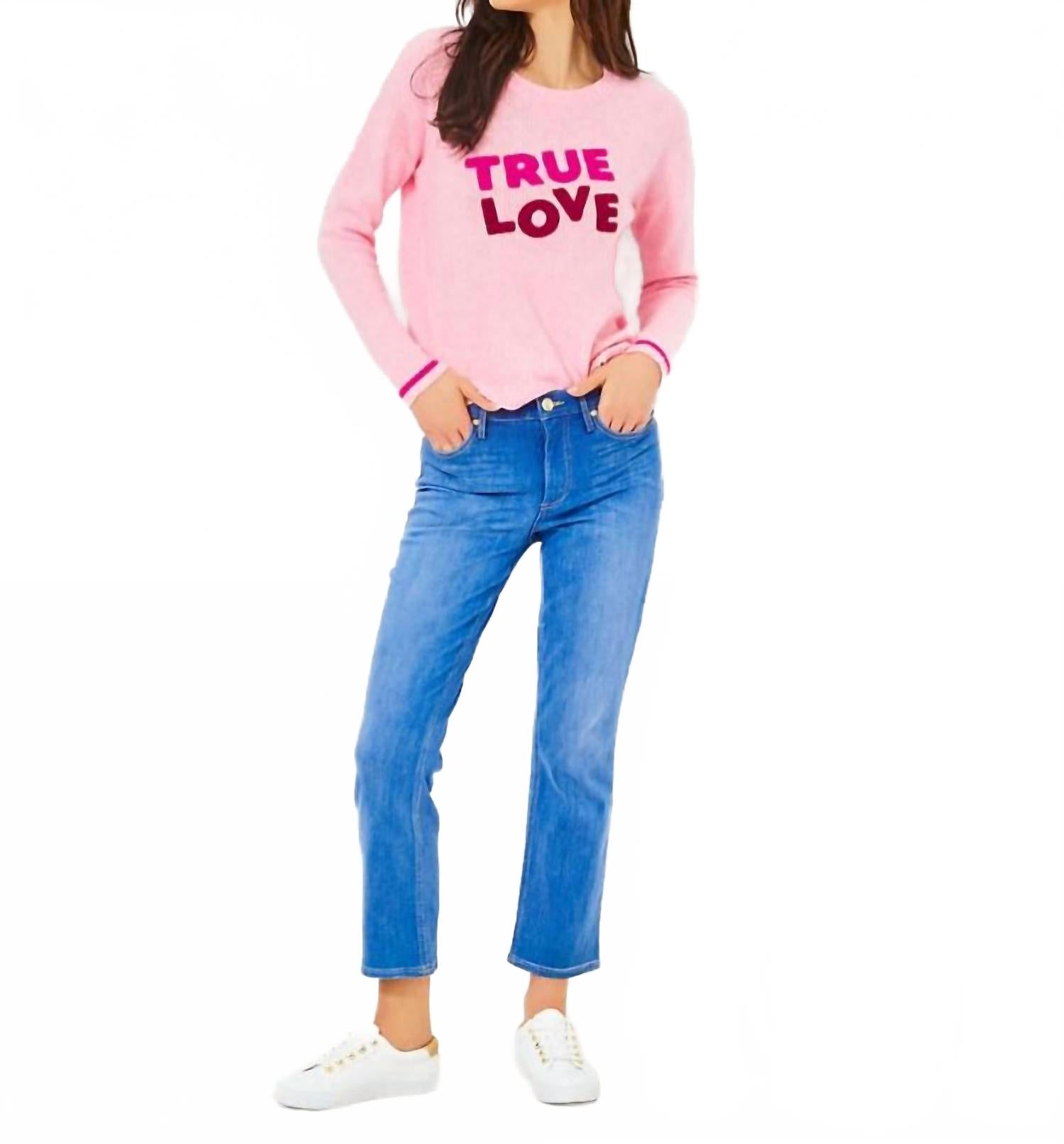 Pippy Sweater In Heathered Conch Shell Pink