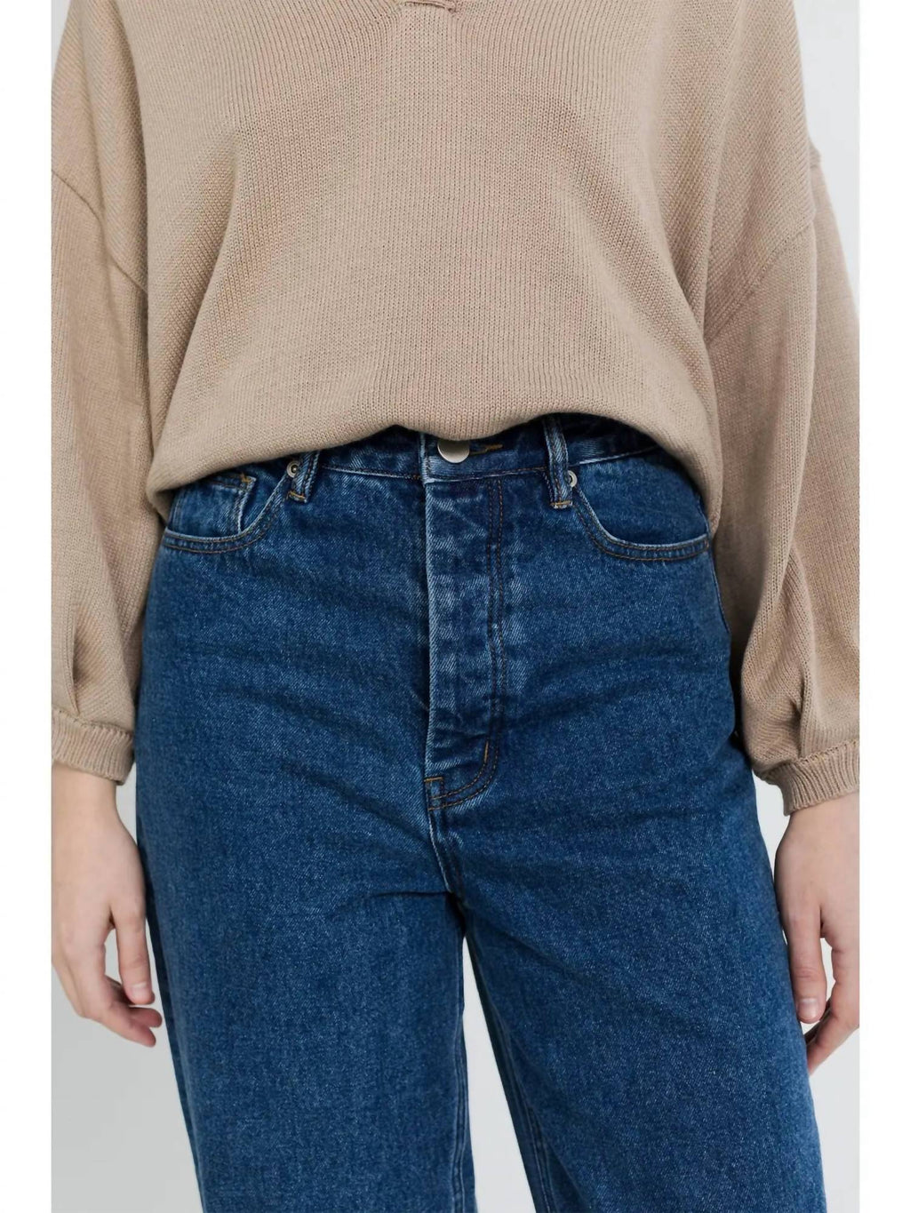Chessy Straight Leg Jeans In Blue