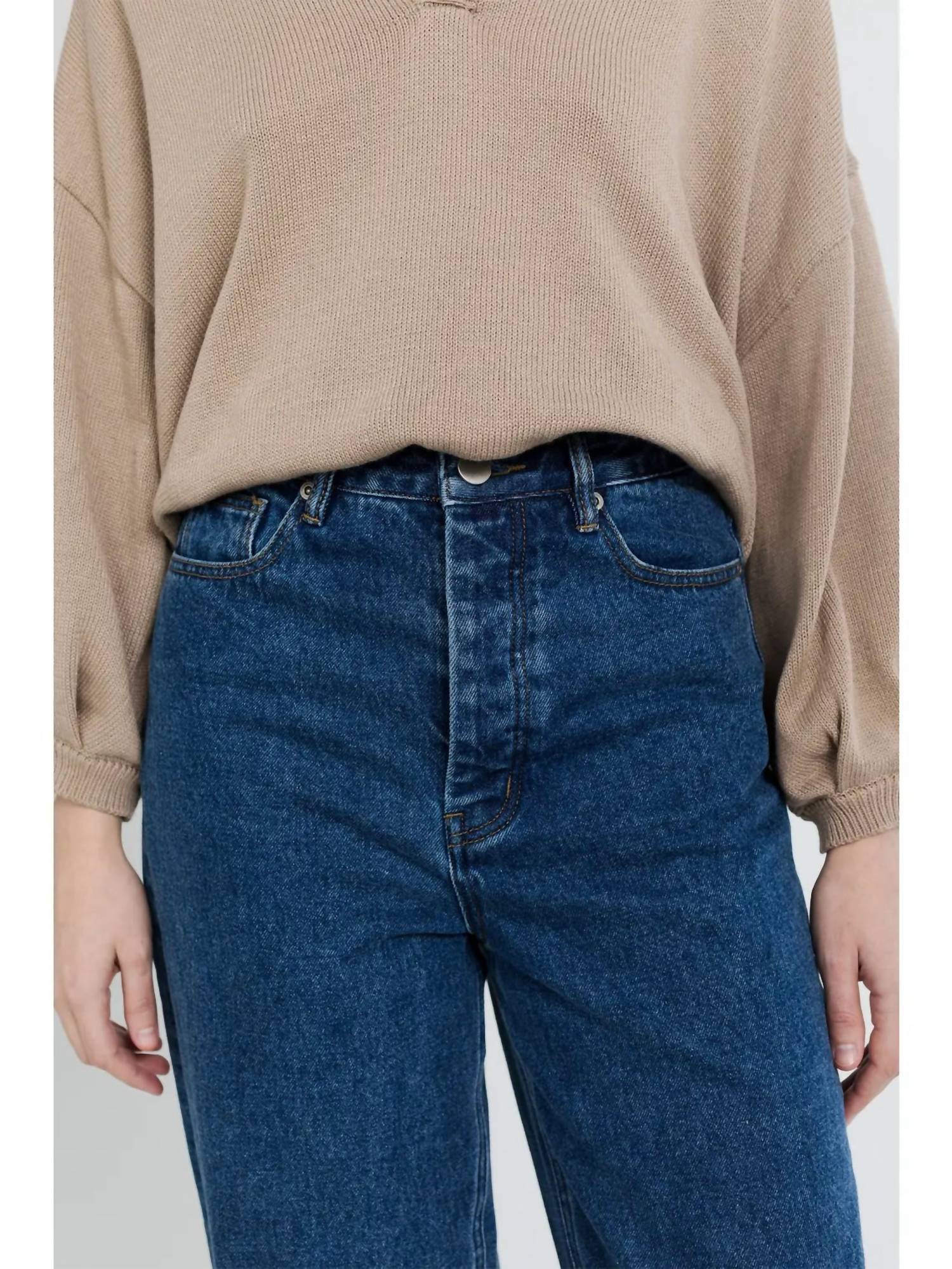 Chessy Straight Leg Jeans In Blue