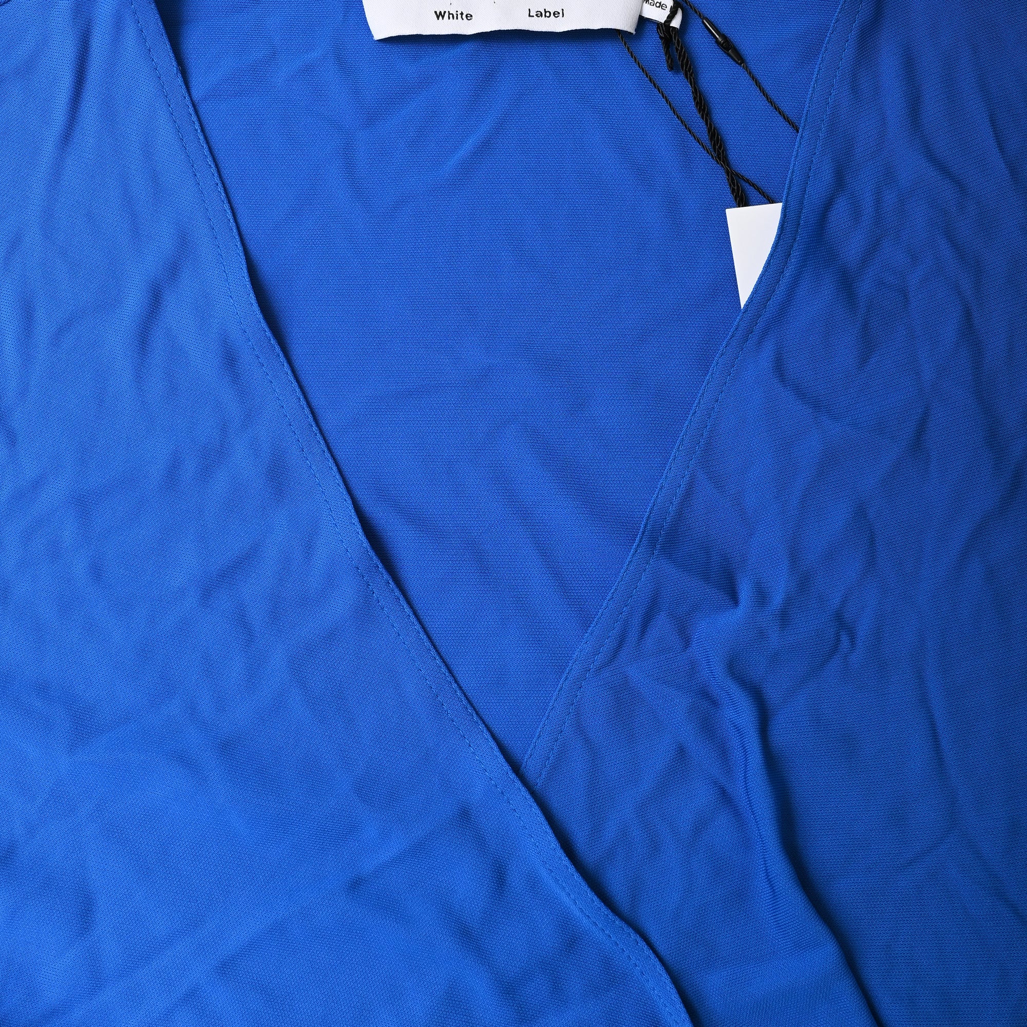 Proenza Schouler White Label Crepe Wrap Dress in Blue Viscose