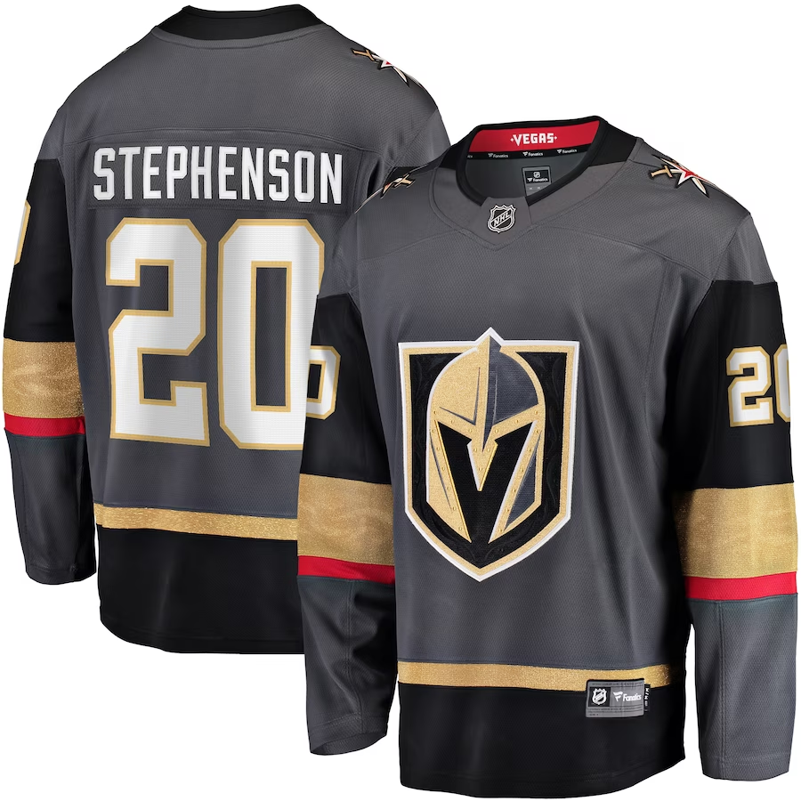Men's Vegas Golden Knights Chandler Stephenson #20 Gray Alternate Breakaway Player jersey